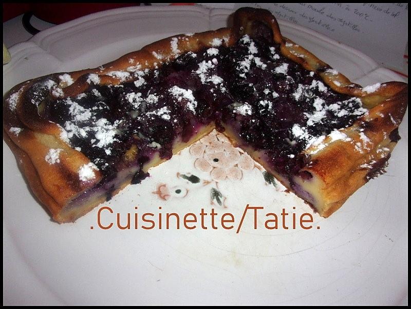 recette Clafoutis aux myrtilles.au cake factory.