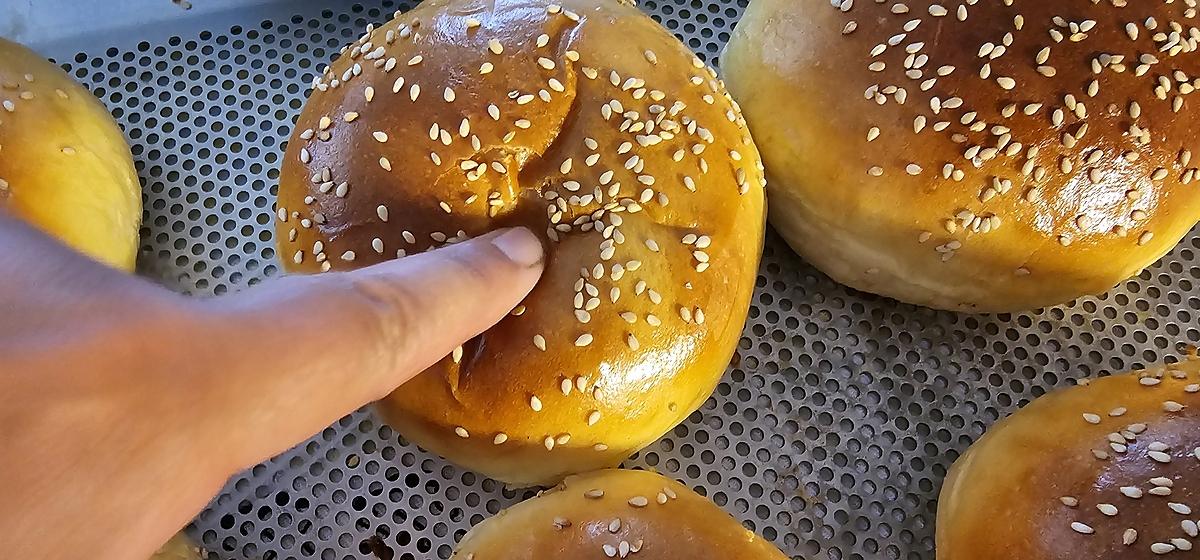 recette Pains à burger briochés (buns à burger briochés)