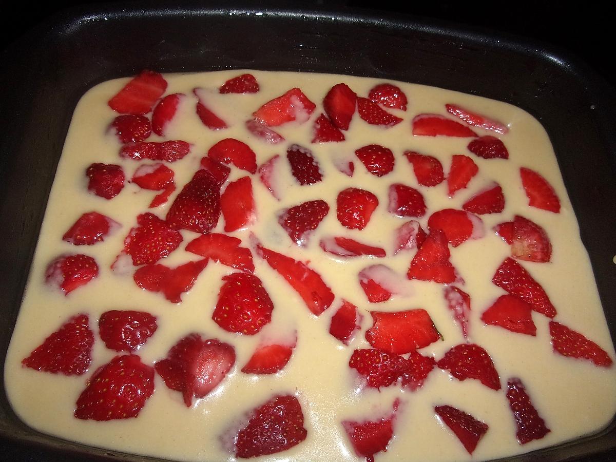 recette Clafoutis aux fraises,cake factory.