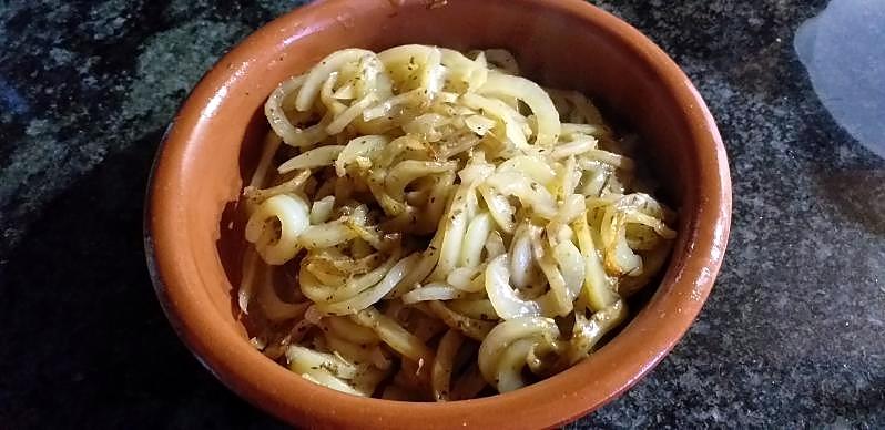 recette Spaghetti de pommes de terre au four