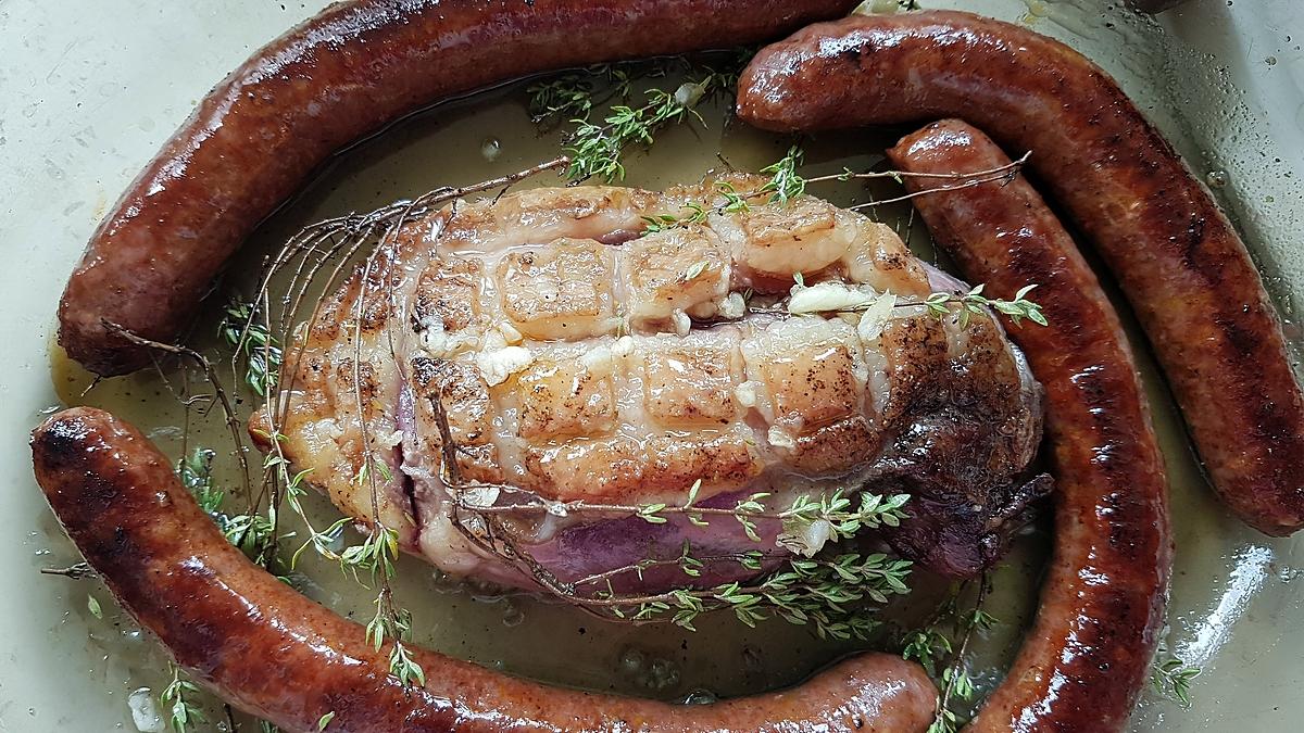 recette Magret d'oie aux merguez