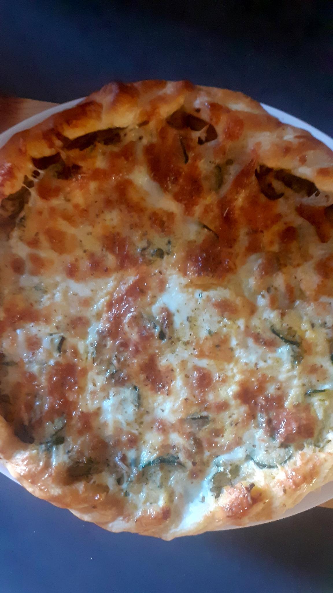 recette Tarte rustique courgette/mozzarela