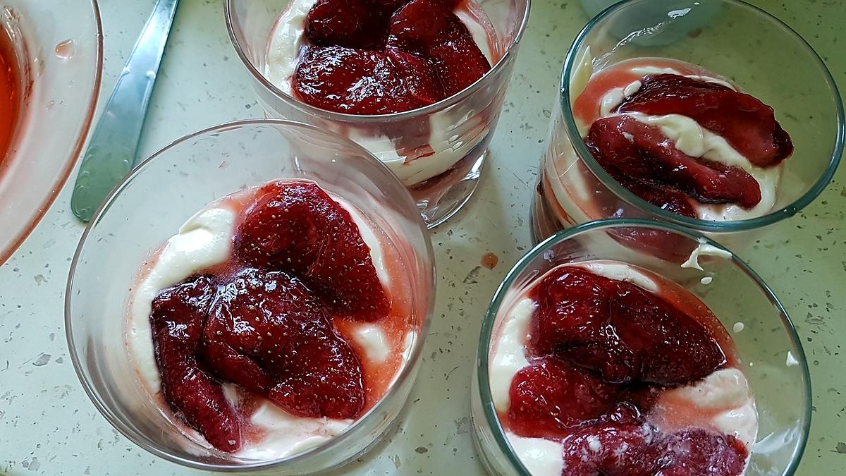 recette Verrines de Fraises à la Mascarpone