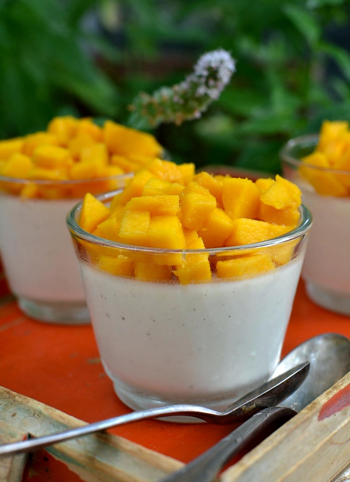 recette Panna cotta à la mangue