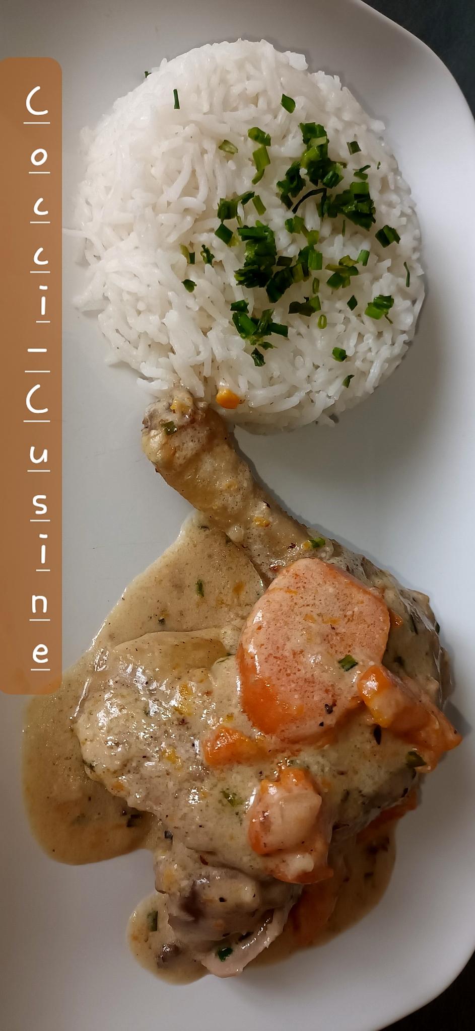 recette Poule au pot façon blanquette