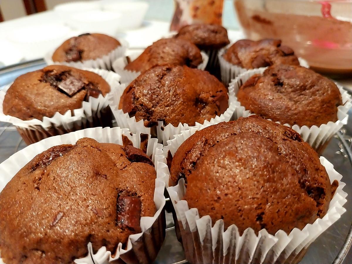 recette MUFFINS AUX CHOCOLAT 🍫