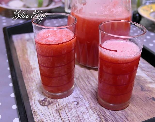 recette Jus de pastèque et tomate au miel d'acacia