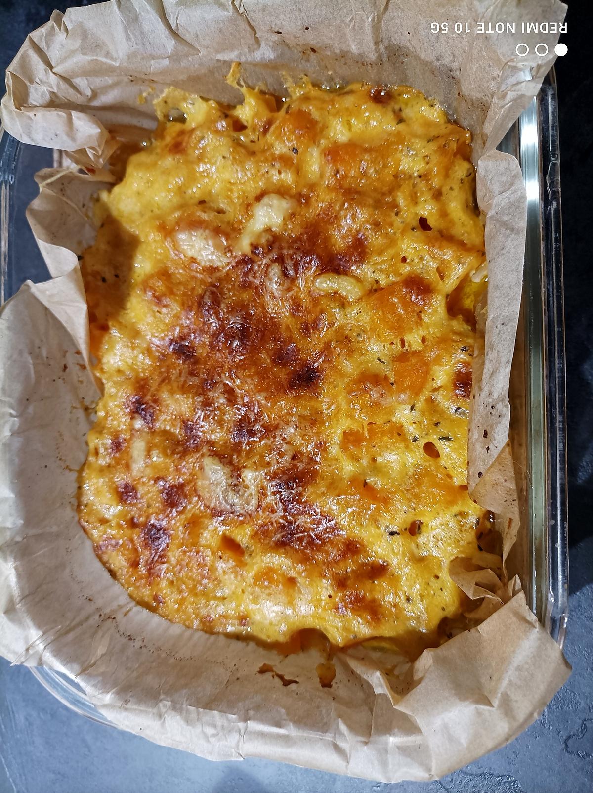 recette GRATIN DE BUTTERNUT à ma façon.