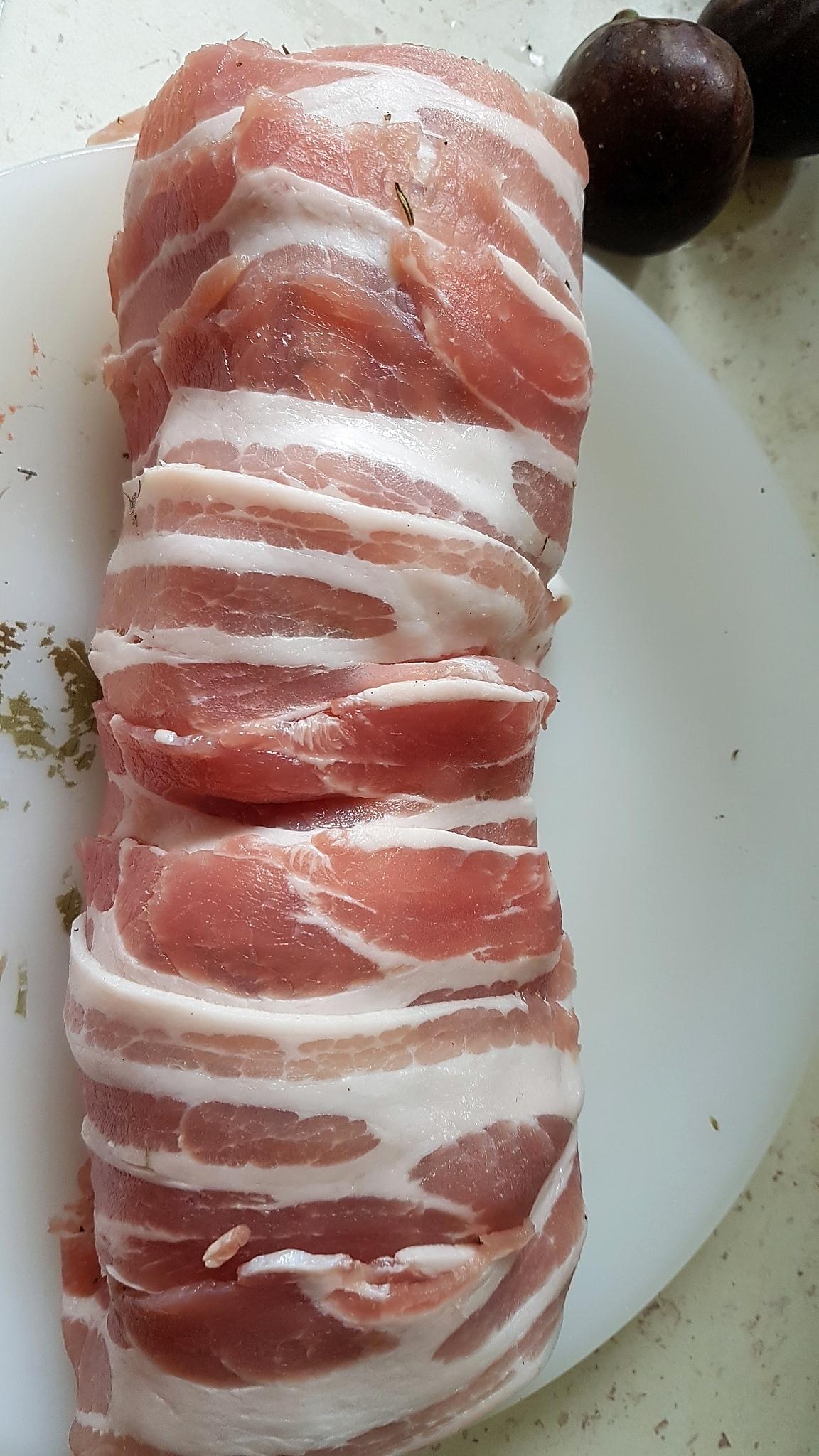 recette Cabillaud en habit de lard fumé