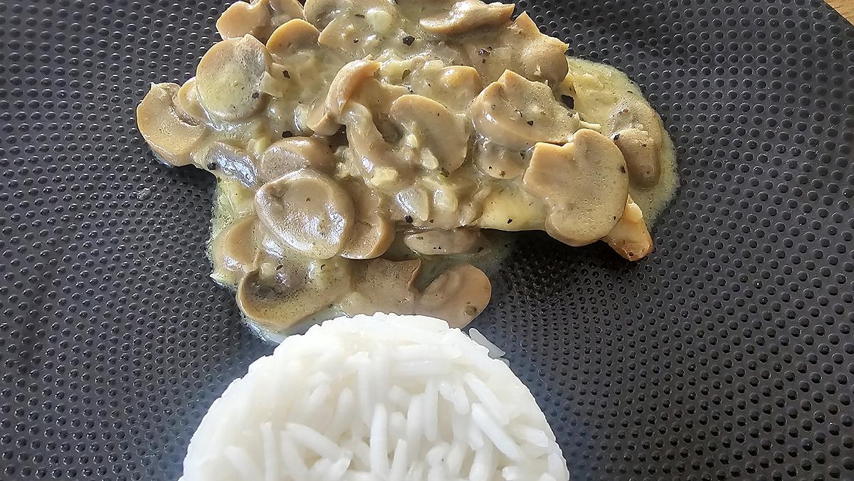 recette Poulet Crémeux à la Moutarde et aux Champignons