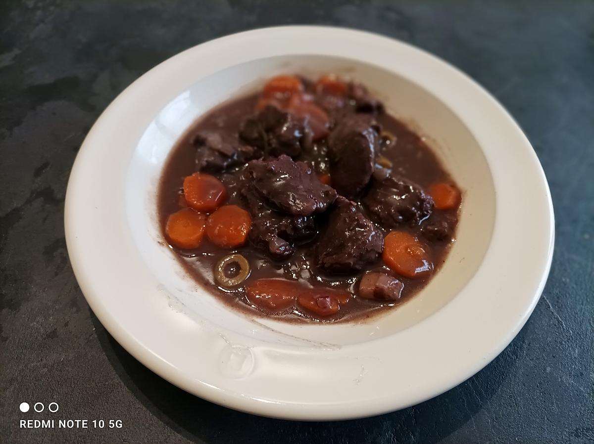 recette BOEUF BOURGUIGNON à ma façon.