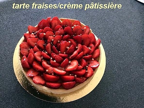 recette tarte fraises/crème pâtissière :