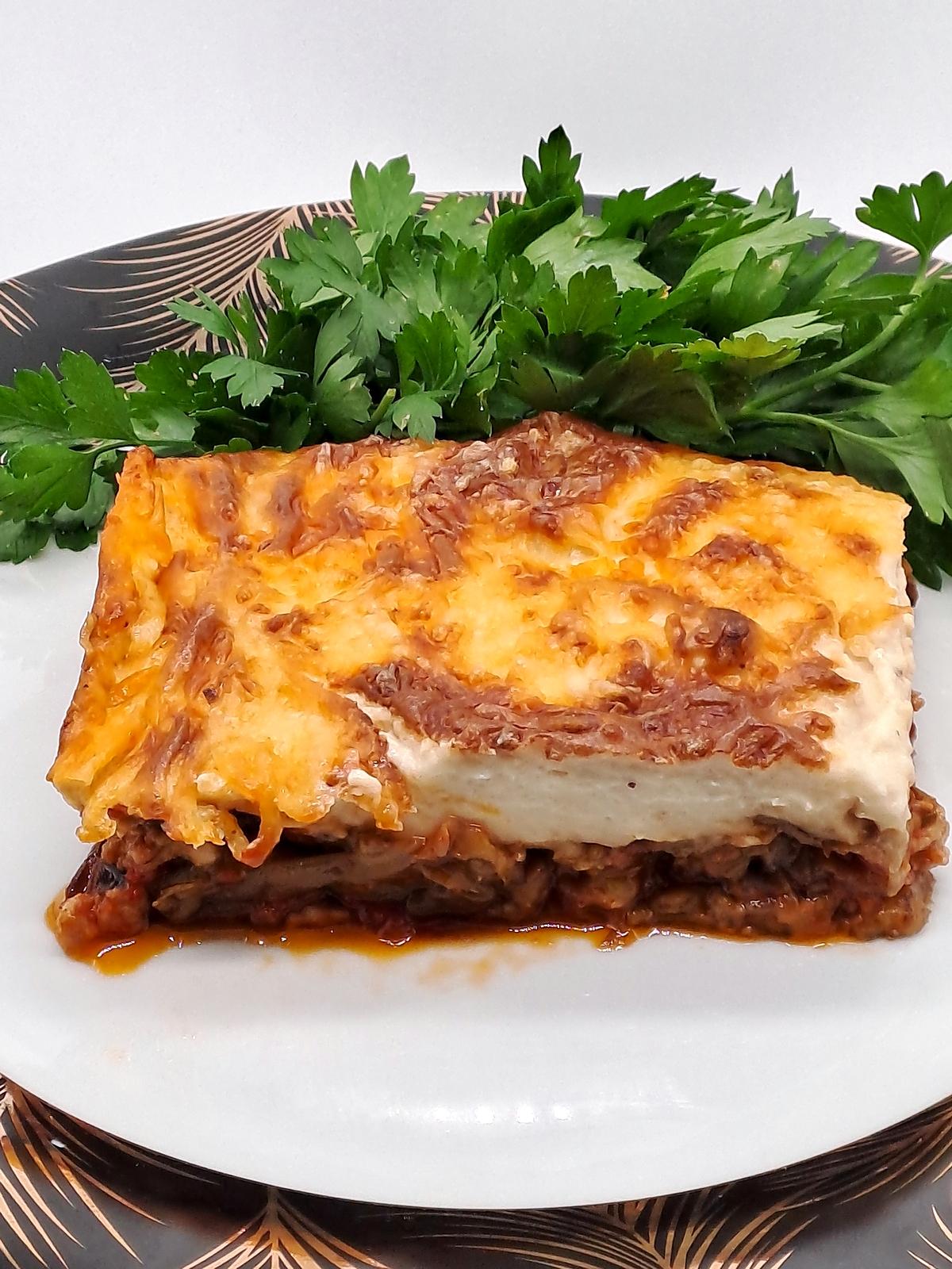 recette moussaka à la chair à saucisse revisité