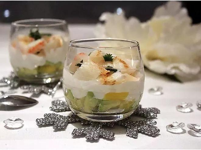 recette verrines crevettes avocat mangue