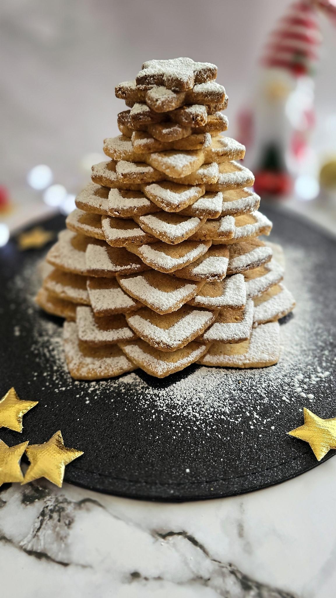 recette Biscuits Sapin de Noël aux noisettes