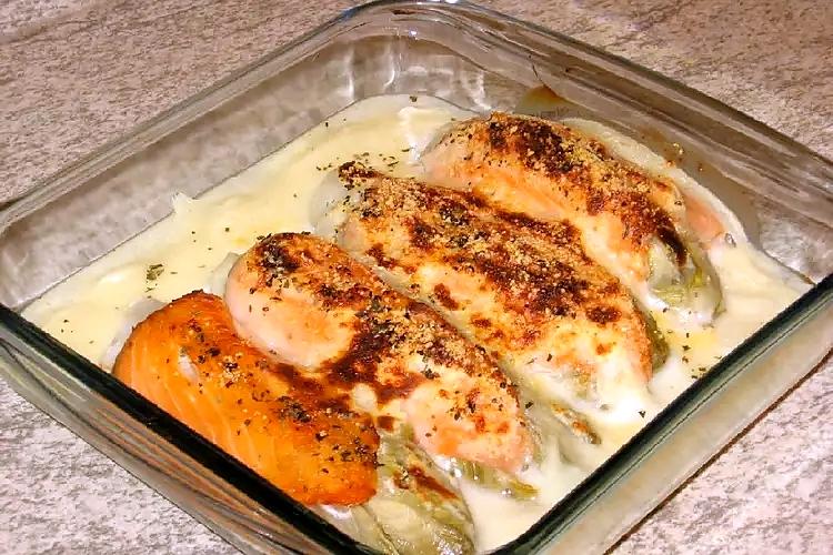 recette endives au saumon