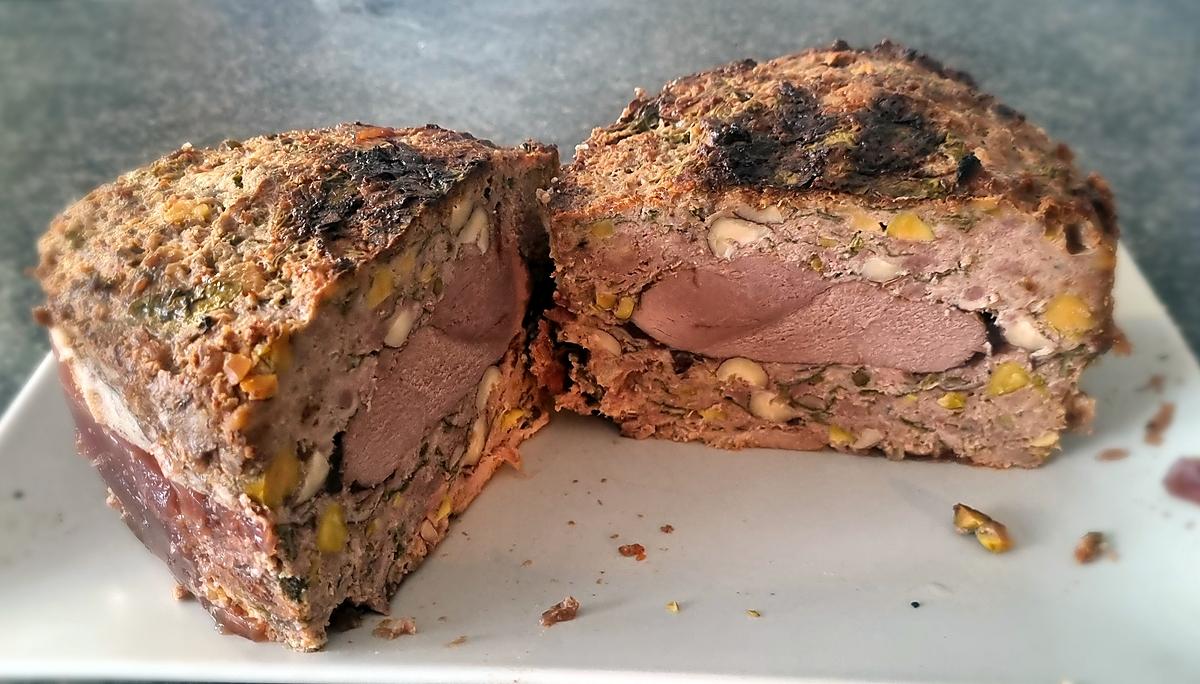 recette Terrine de magret de canard noisettes et pistaches