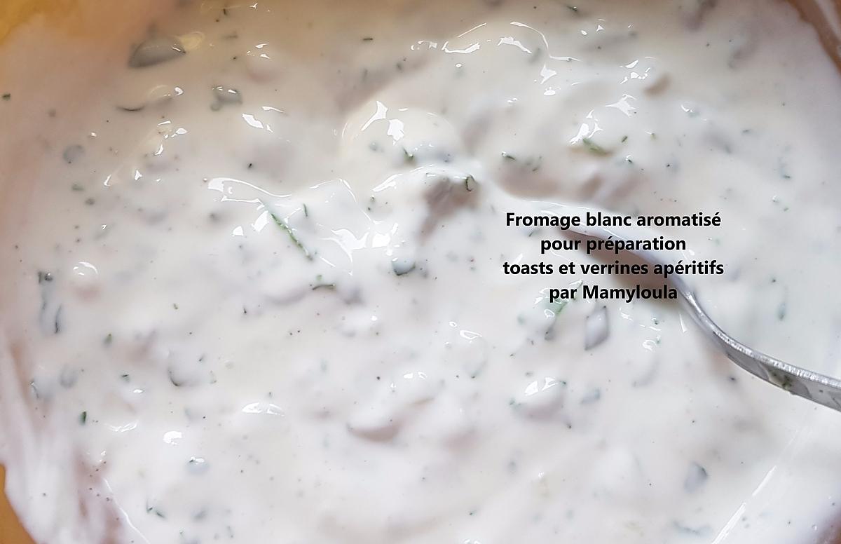 recette Fromage banc aromatisé pour préparation apéritif