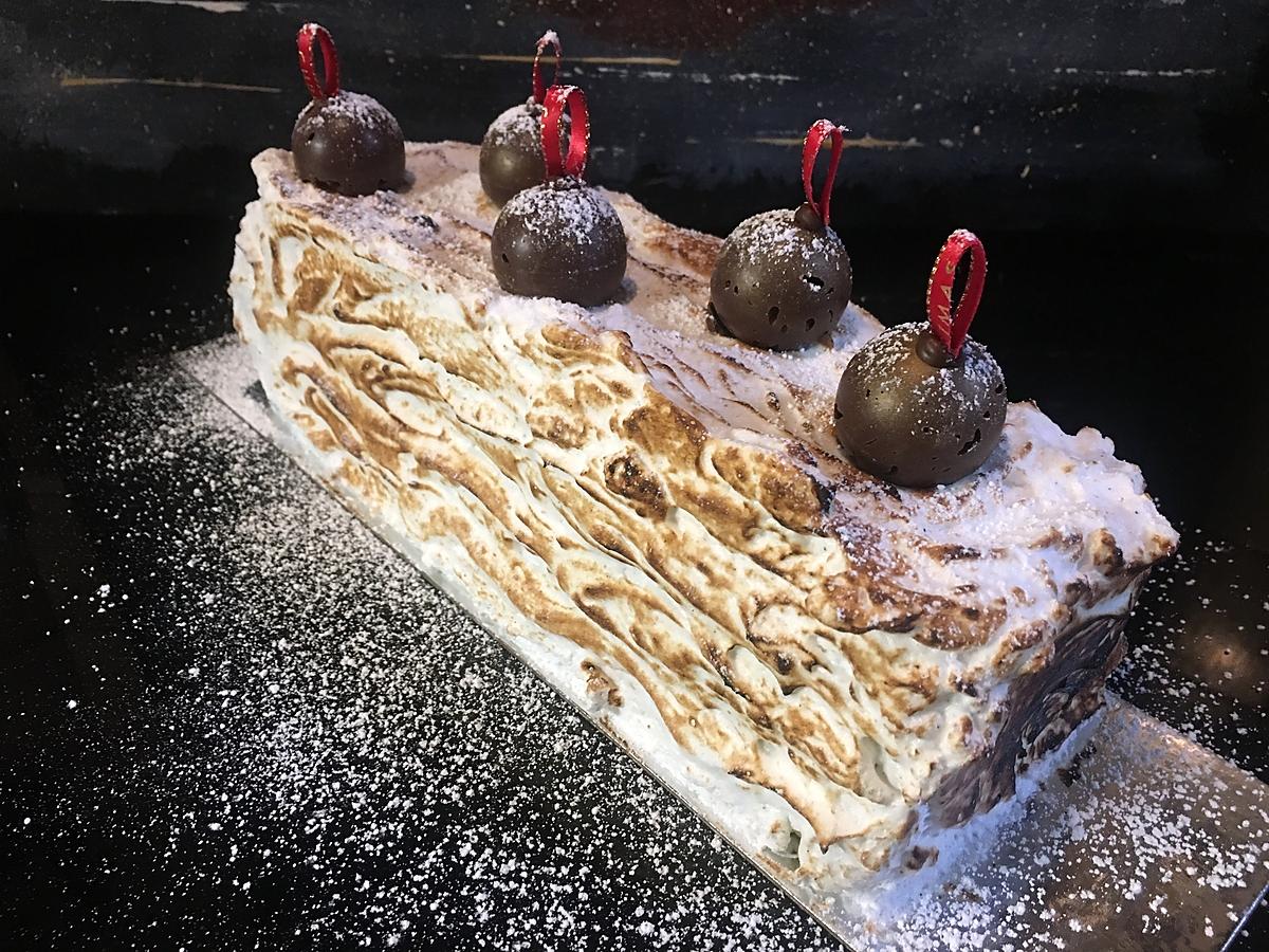 recette Bûche de Noël pistache/framboise