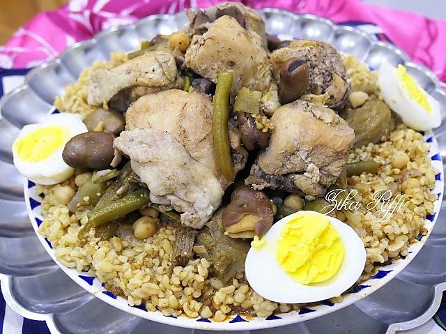 recette Barboucha- Couscous berbère rustique bônois aux légumes secs et frais pour Yennayer