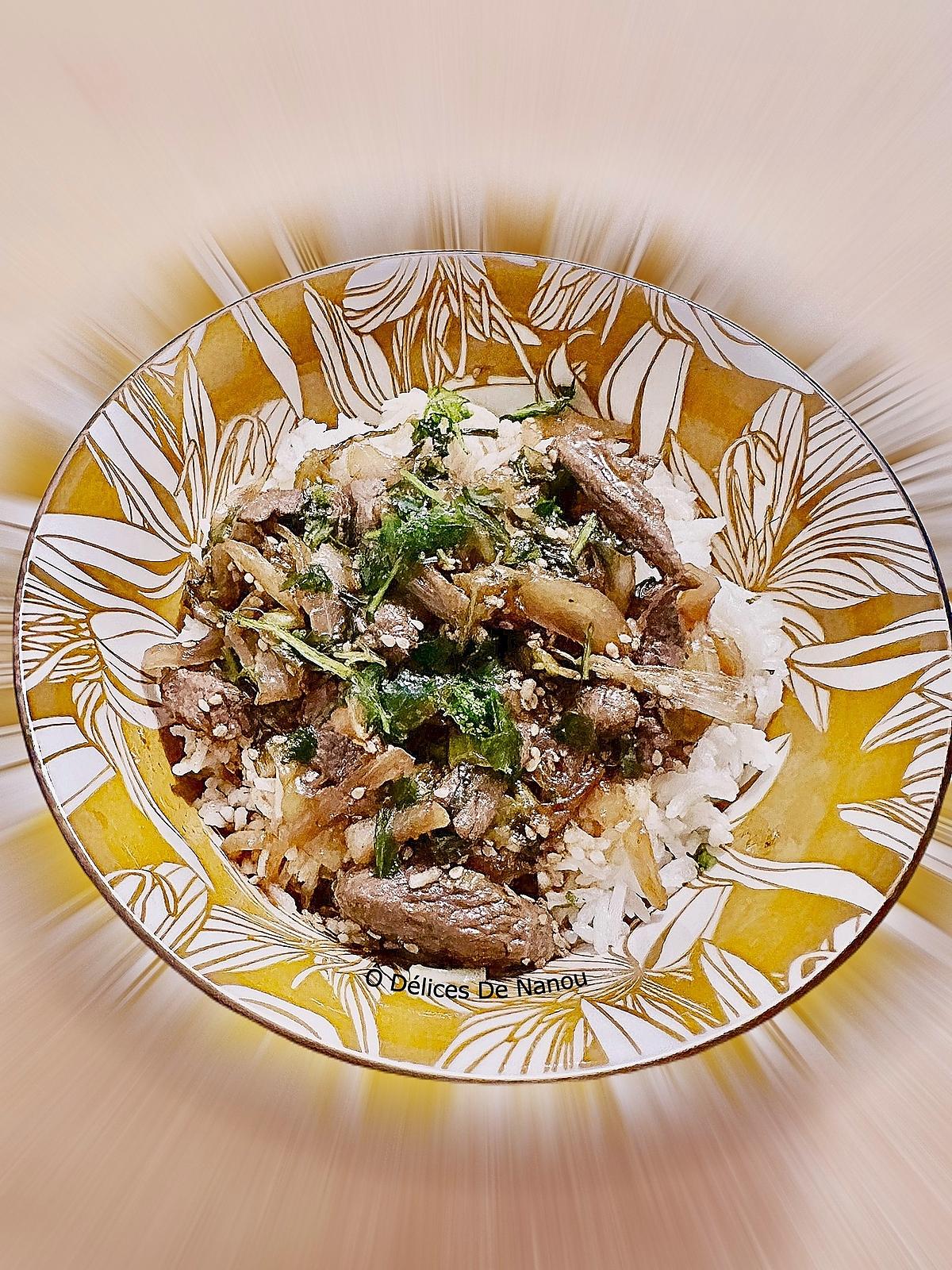 recette Gyudon "Bol de boeuf japonais"