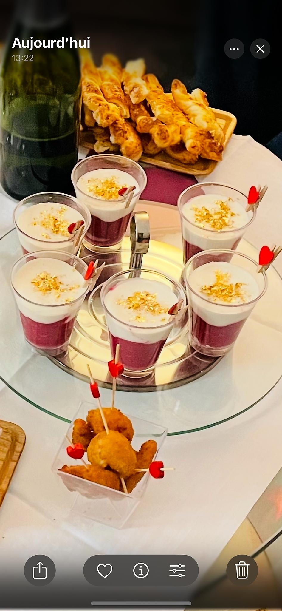 recette Verrine betterave et mousse  de chèvre