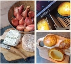 recette POMMES DE TERRE AU CHEVRE FRAIS