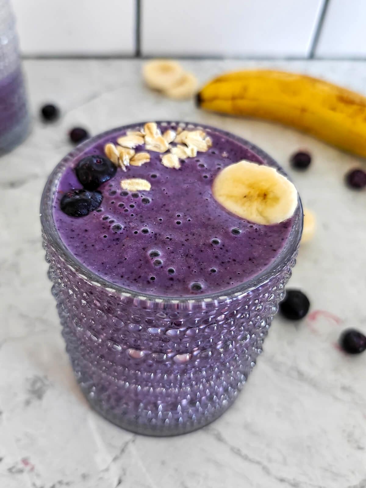 recette Smoothie banane myrtilles simple et rapide