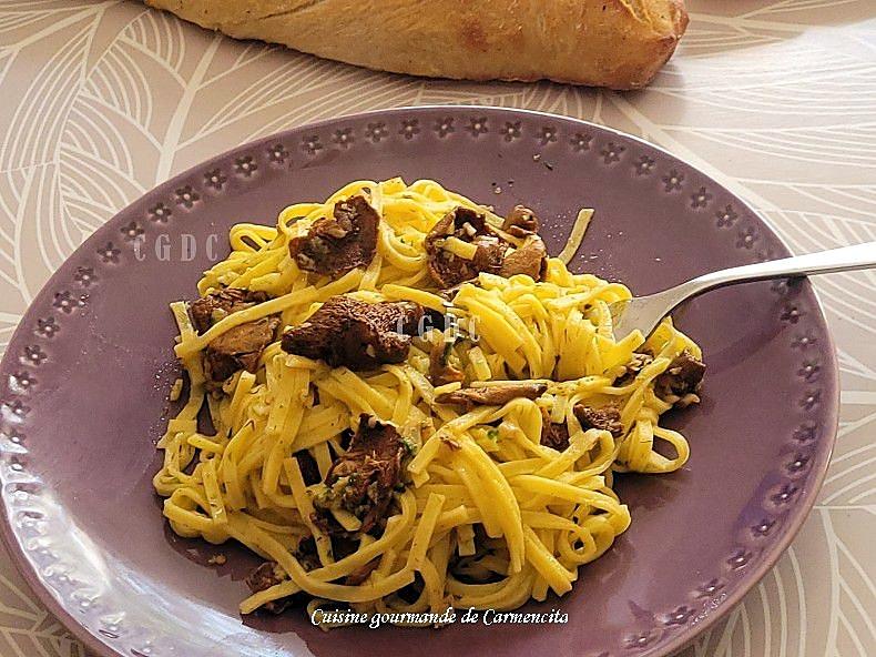 recette Pâte linguine et pieds de mouton