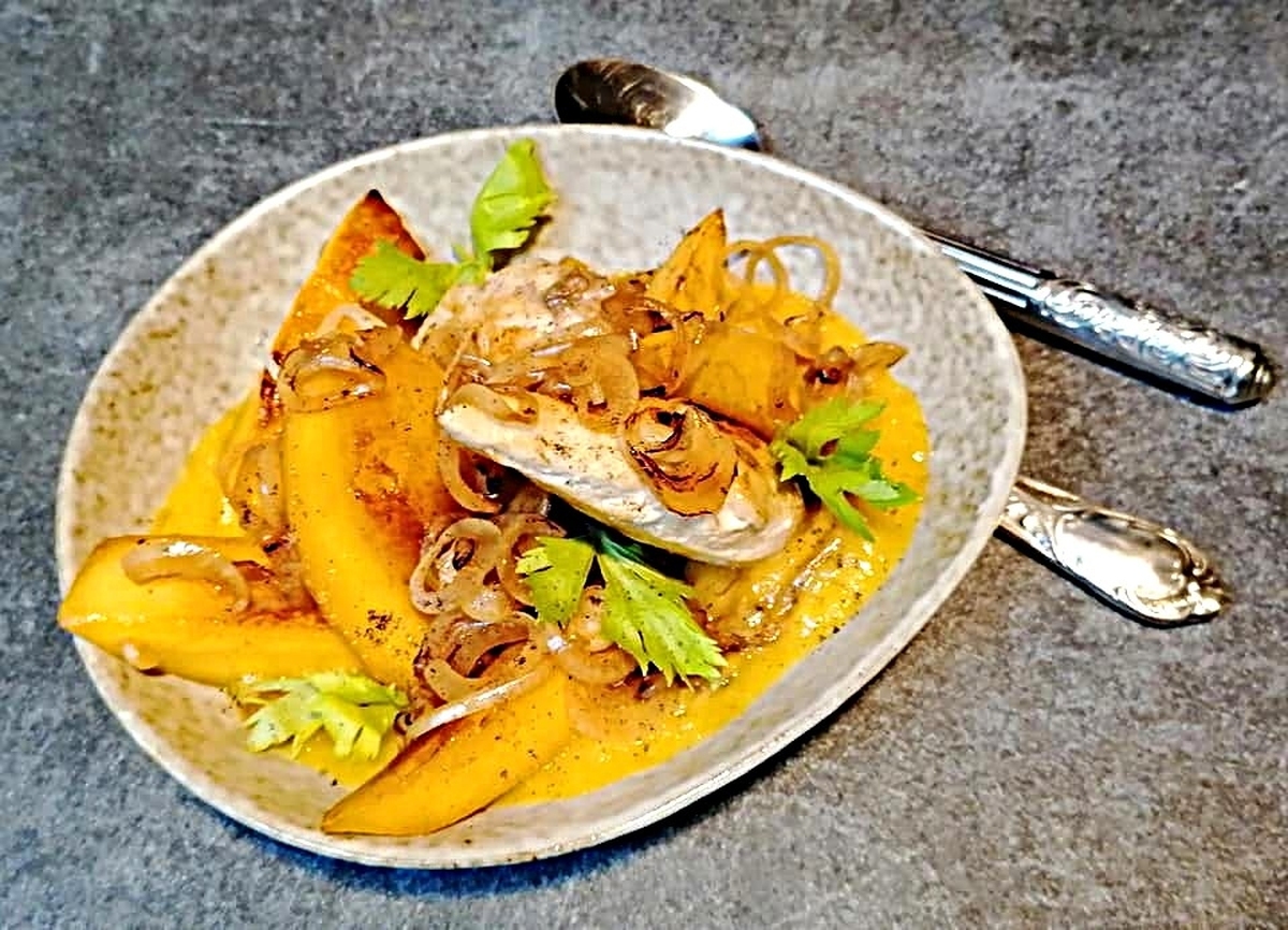 recette POULET MANGUE/COCO