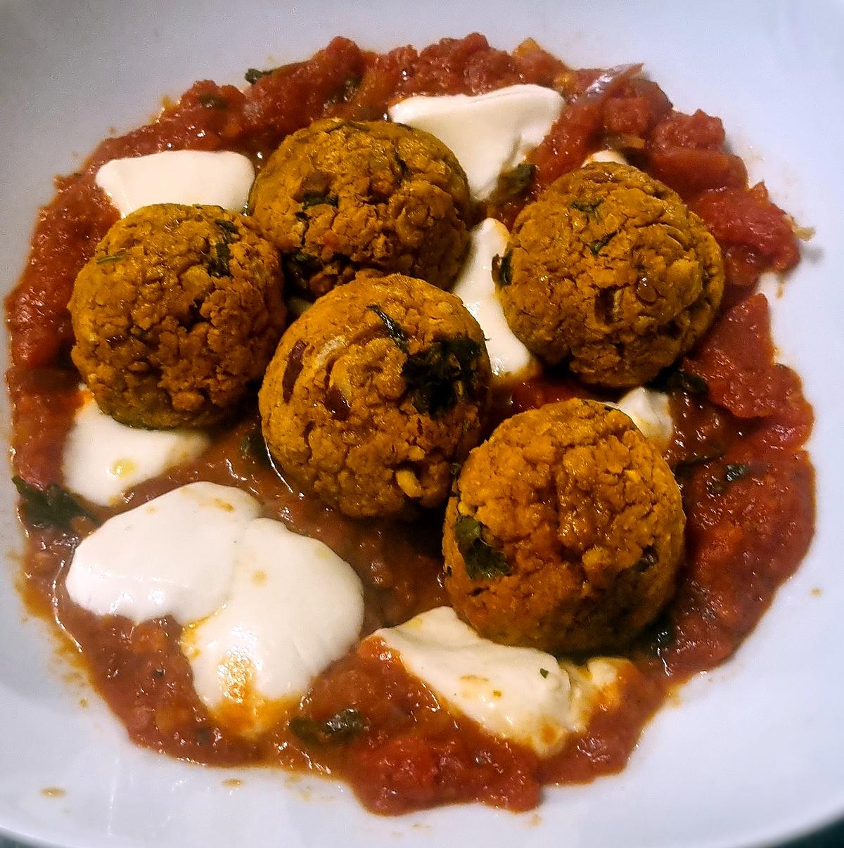 recette Boulettes de pois chiches à l'oriental