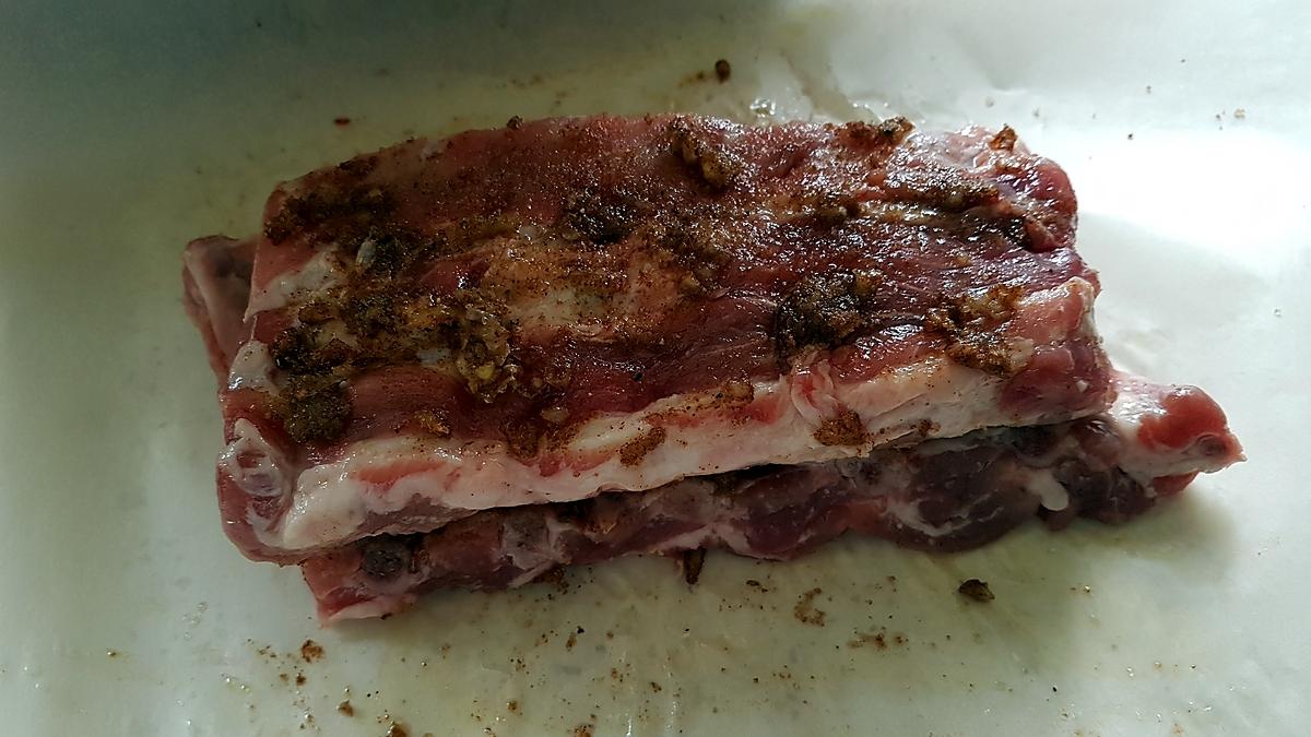 recette Rips de porc fondant au four façon barbecue