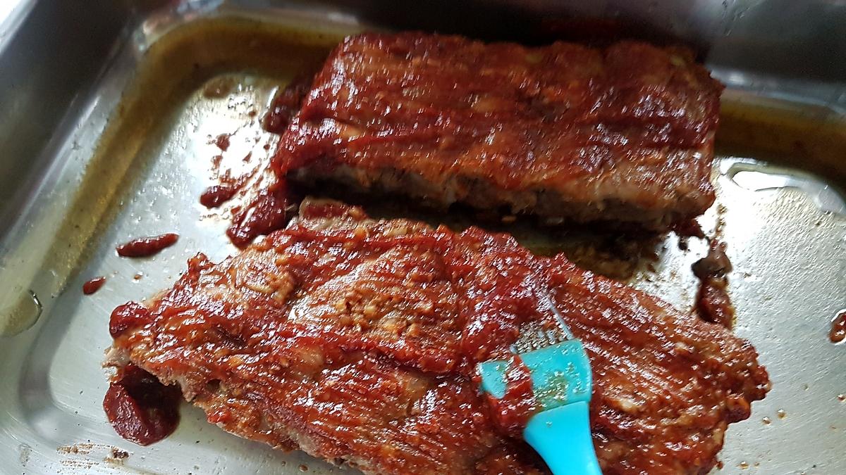 recette Rips de porc fondant au four façon barbecue