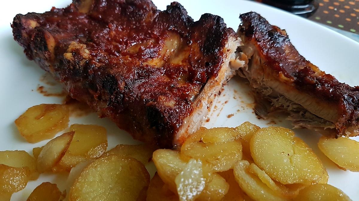 recette Rips de porc fondant au four façon barbecue