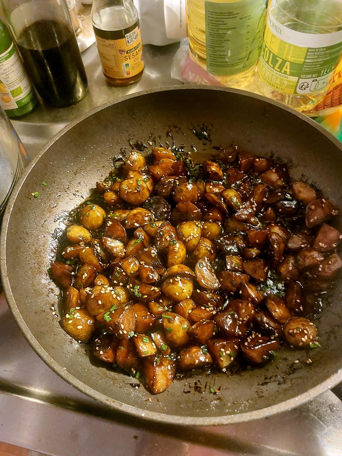 recette Pommes de terre caramélisé au miel