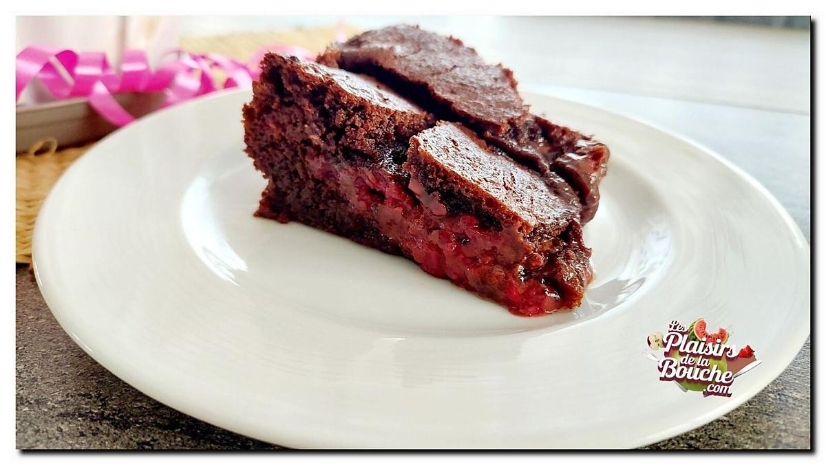 recette Brownie chocolat noir et framboises