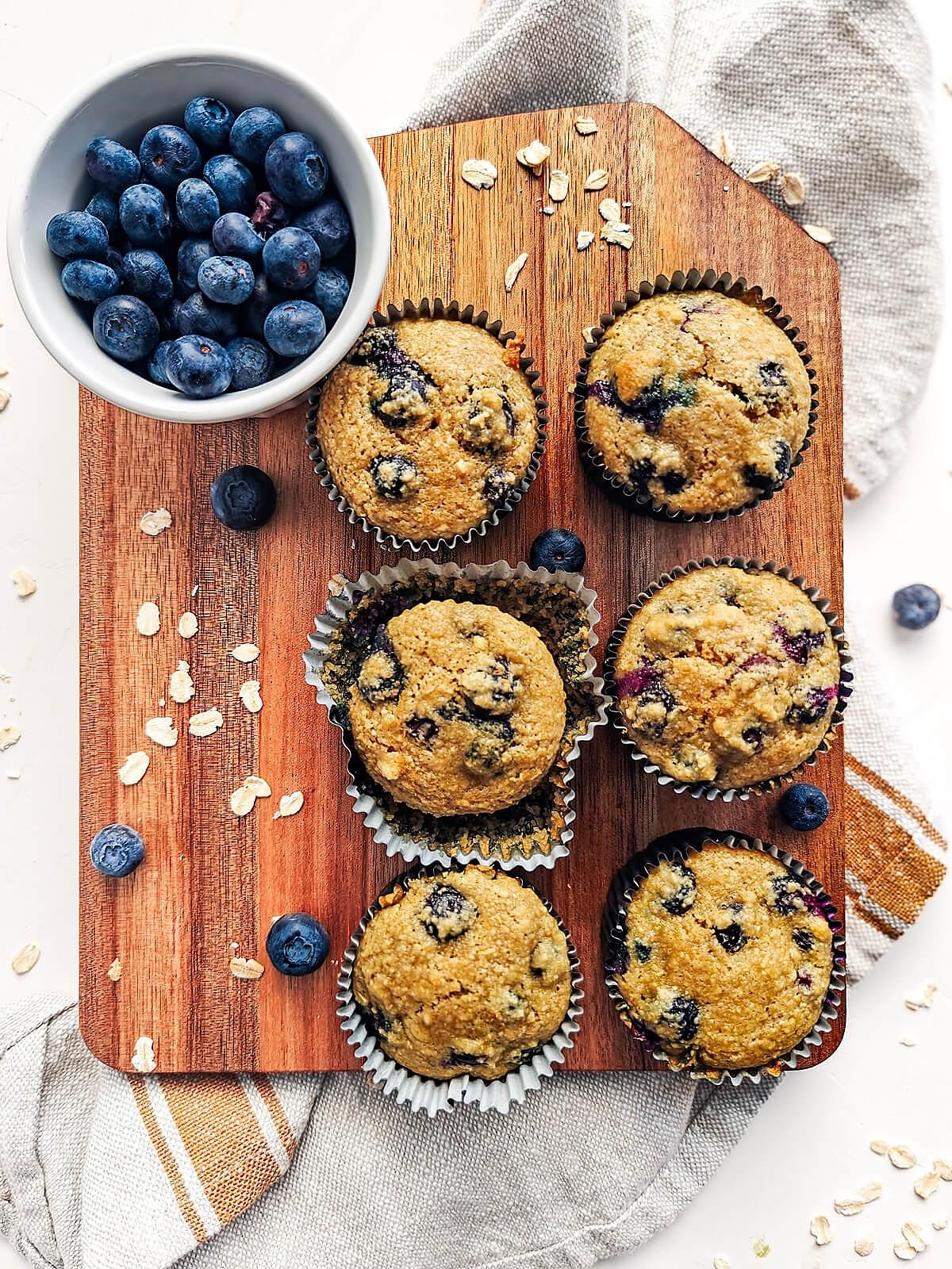 recette Muffins aux myrtilles healthy