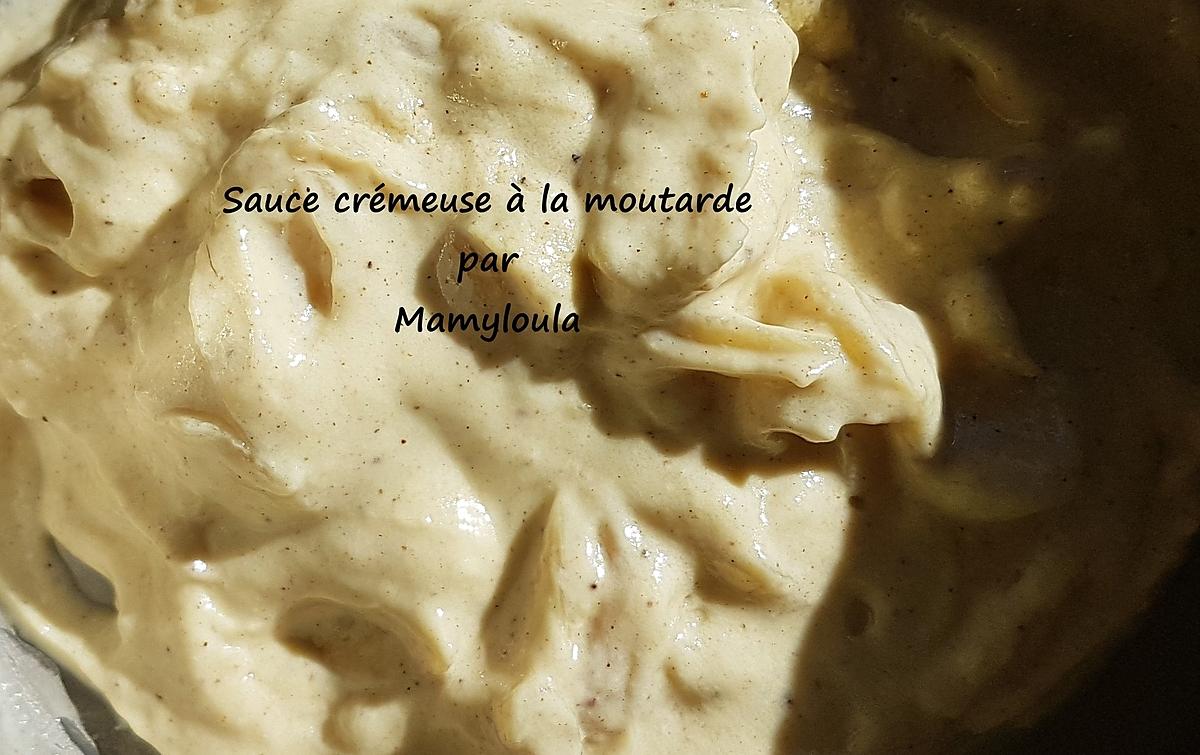 recette Sauce crémeuse à la moutarde