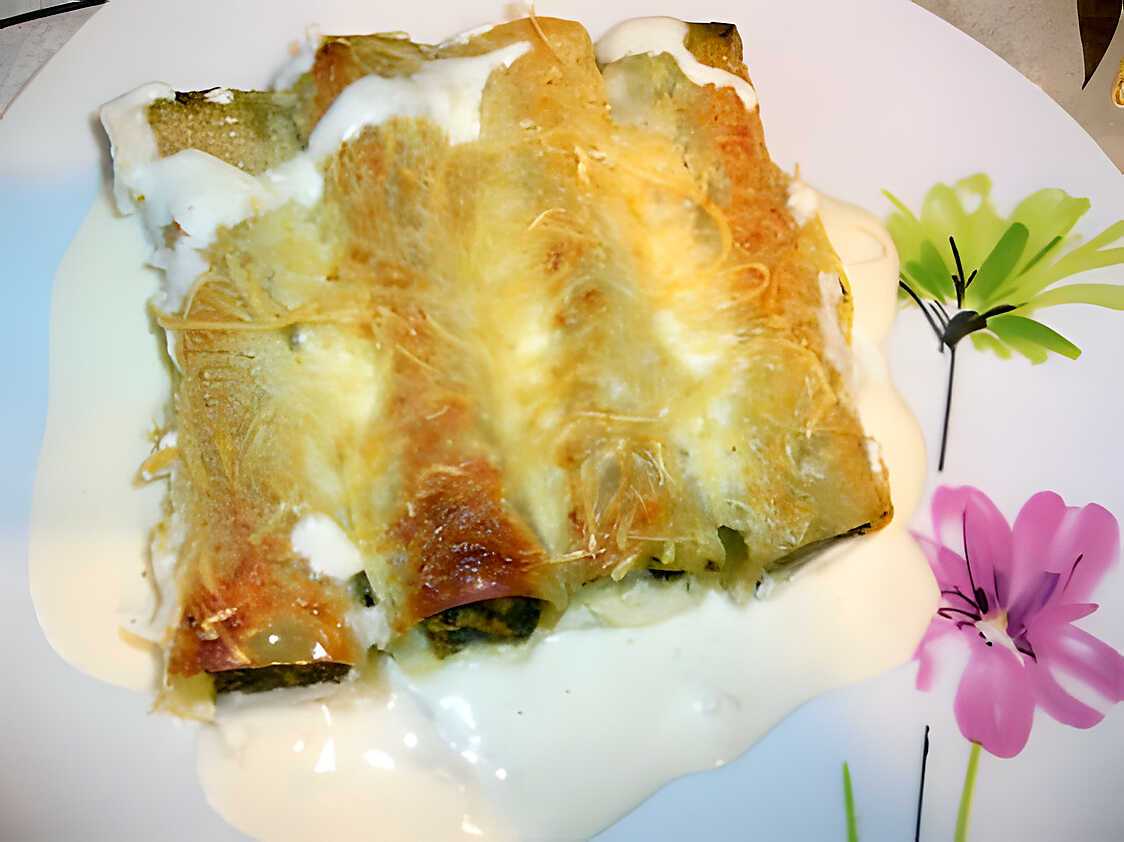 Recette De Cannelloni Au Saumon Et Aux épinards