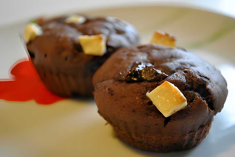 Recette de Muffins fondants au chocolat noir et p pites de