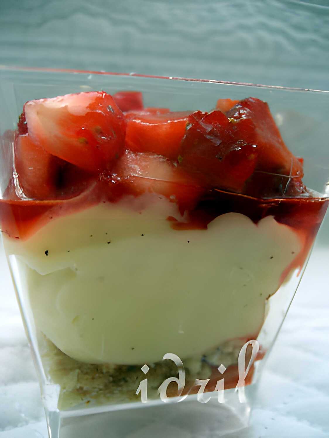 Recette De TARTE AUX FRAISES EN VERRINE