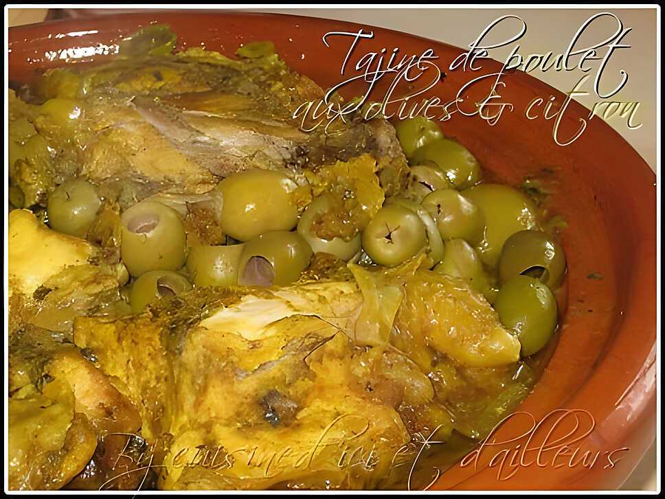 Tajine de poulet au citron confit, une recette marocaine