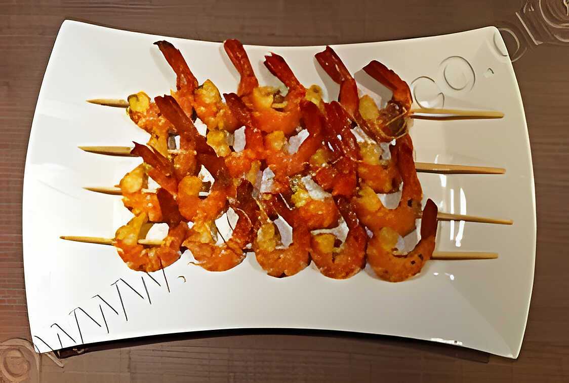 Recette De Brochettes De Crevettes Asiatiques