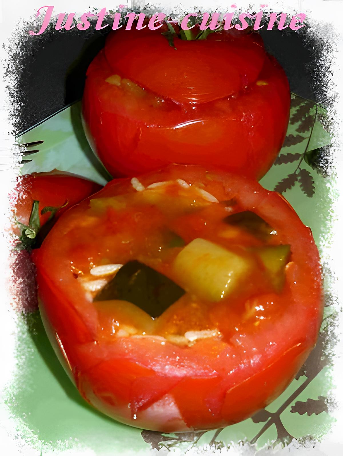 recette Tomates farcies en ratatouille