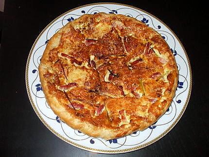 recette " Quiche  croustillante au poireau et aux petits lardons rissolés.. de " Kapiluka" ..exquisimoooooooooooo.....!!!!!"