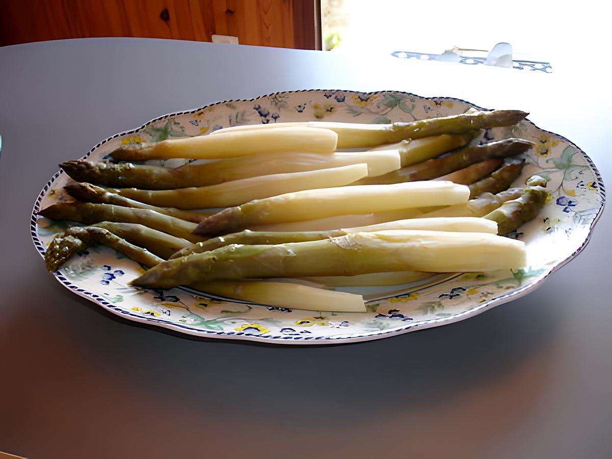 recette asperge à la vapeur