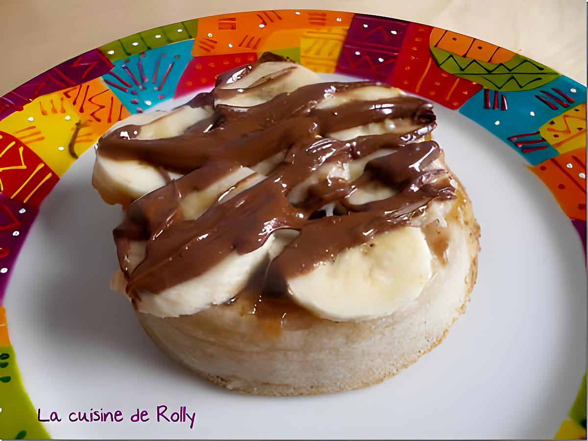 recette Crumpets banane, nutella, crème de marrons