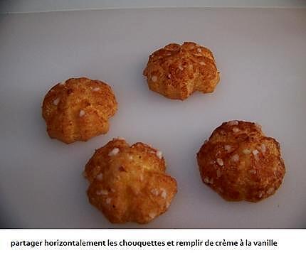 recette Crèmes et chouquettes à la vanille