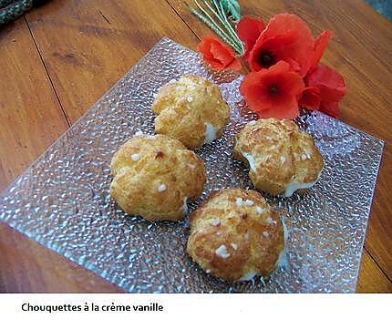 recette Crèmes et chouquettes à la vanille