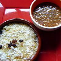 recette gateau de riz coco et caramel  salé ( pour finir de petits restes !!)
